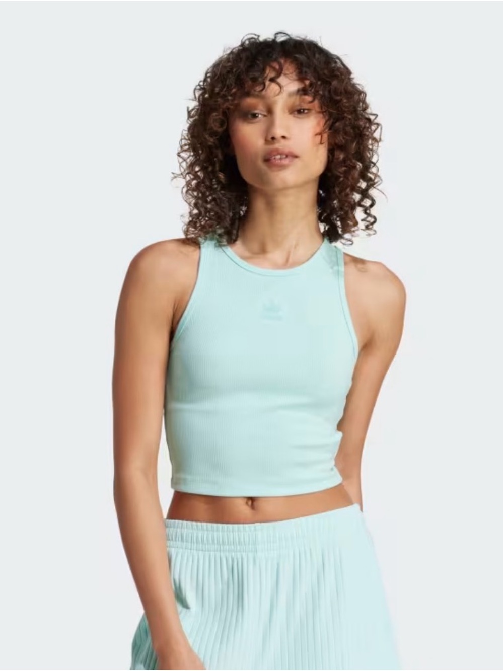 Adidas Essentials Rib Turquoise Tanktop
